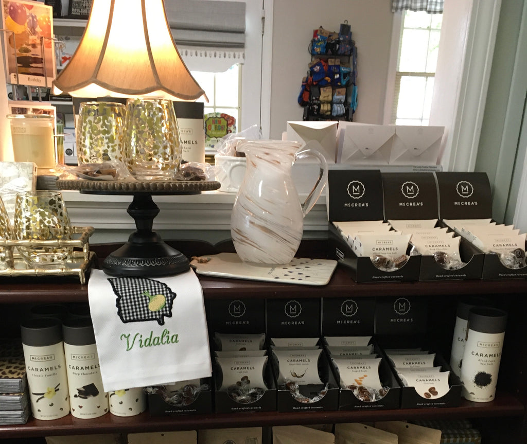 Candy Cottage display featuring McCrea's Candies Caramel