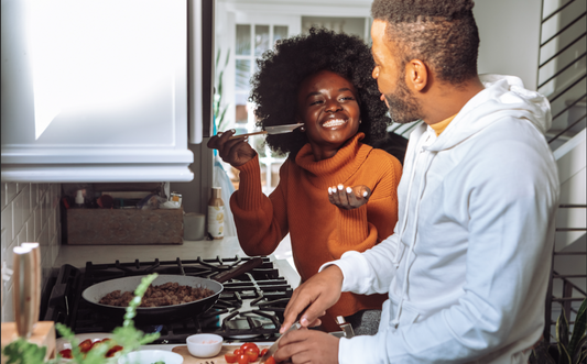 people enjoying food