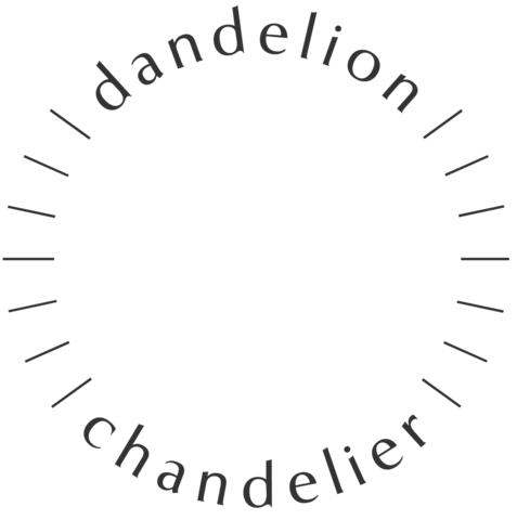 Dandelion chandelier featuring McCrea's Candies Advent Calendar