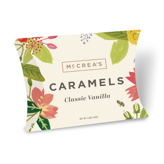 Classic Vanilla Flowers Pillow Box